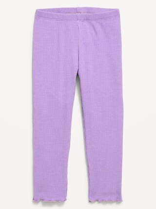 Rib-Knit Full-Length Leggings for Toddler Girls | Old Navy (CA)