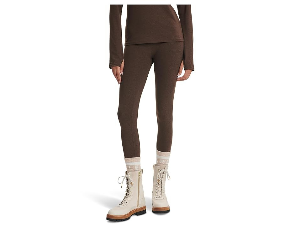 Varley Always Warm Base Layer Leggings Women's Workout Deep Chocolate Marl : LG 26, Elastane/Polyester | Zappos