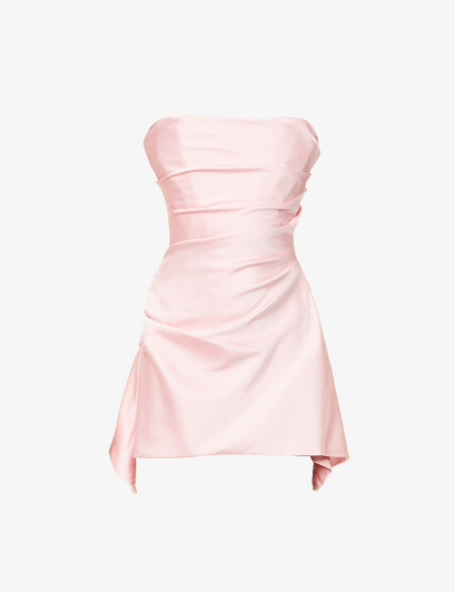 Womens Rose Pink Jasmine Strapless Cotton-blend Mini Dress 10/12 | Selfridges