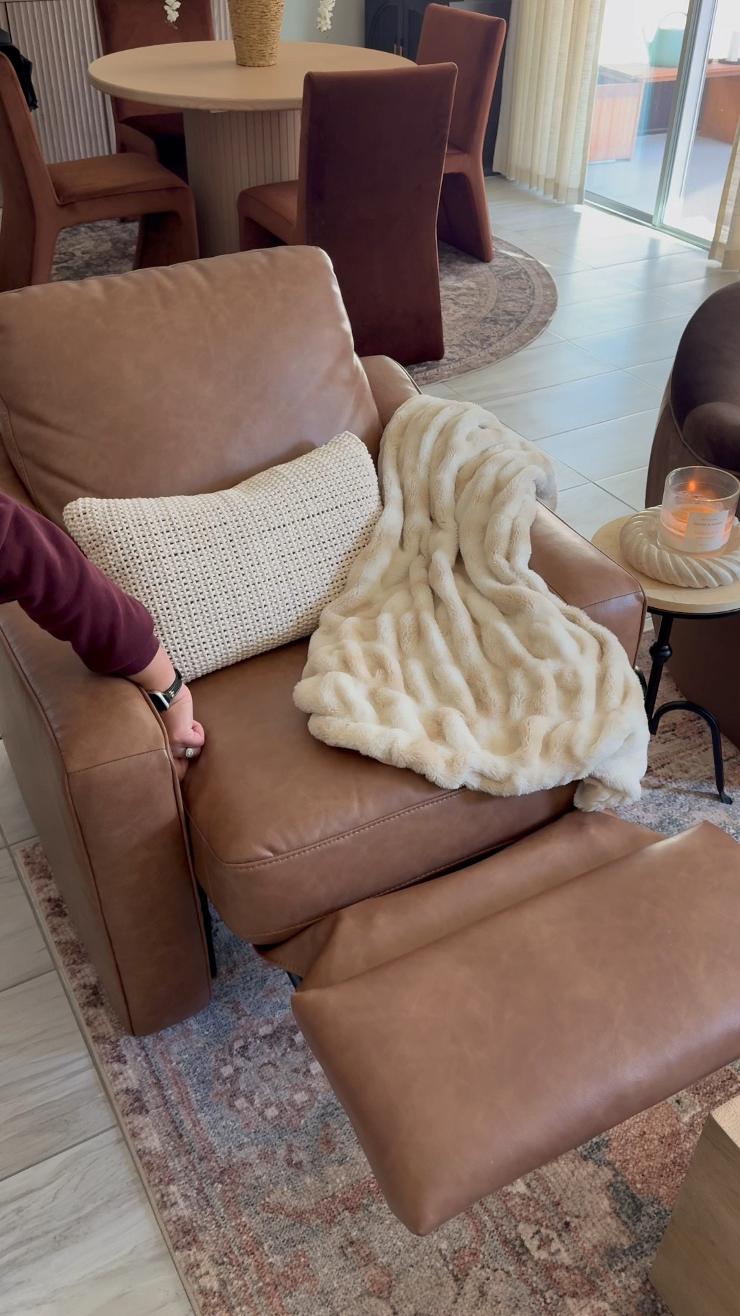 It’s BACK! My #1 Walmart find to date!! This recliner is giving me all the pottery barn vibes- the quality is unmatched!!! Can’t believe the price! 🏃🏻‍♀️ 

Walmart home finds, Walmart recliner, designer inspired home finds, pottery barn look for less 

#LTKHome