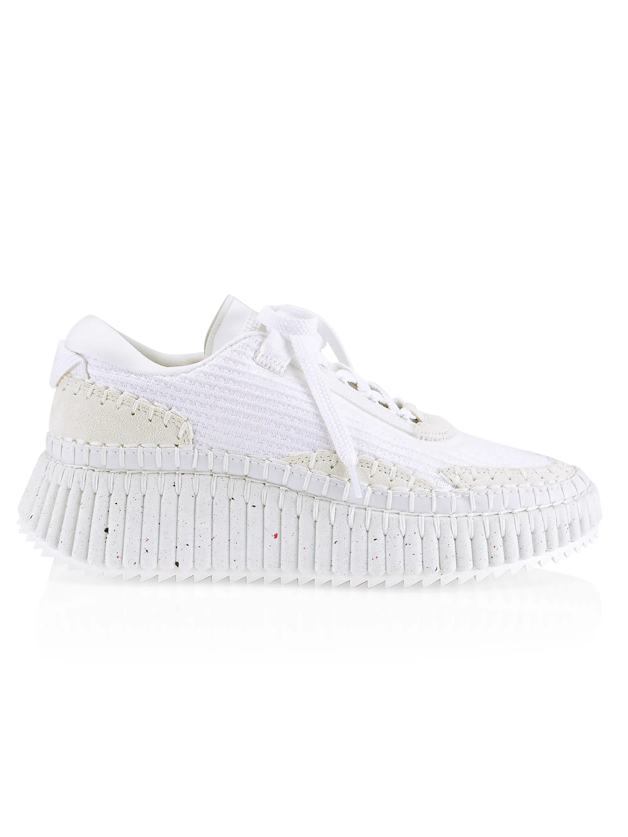 ChloéNama Mixed Media Platform Sneakers | Saks Fifth Avenue