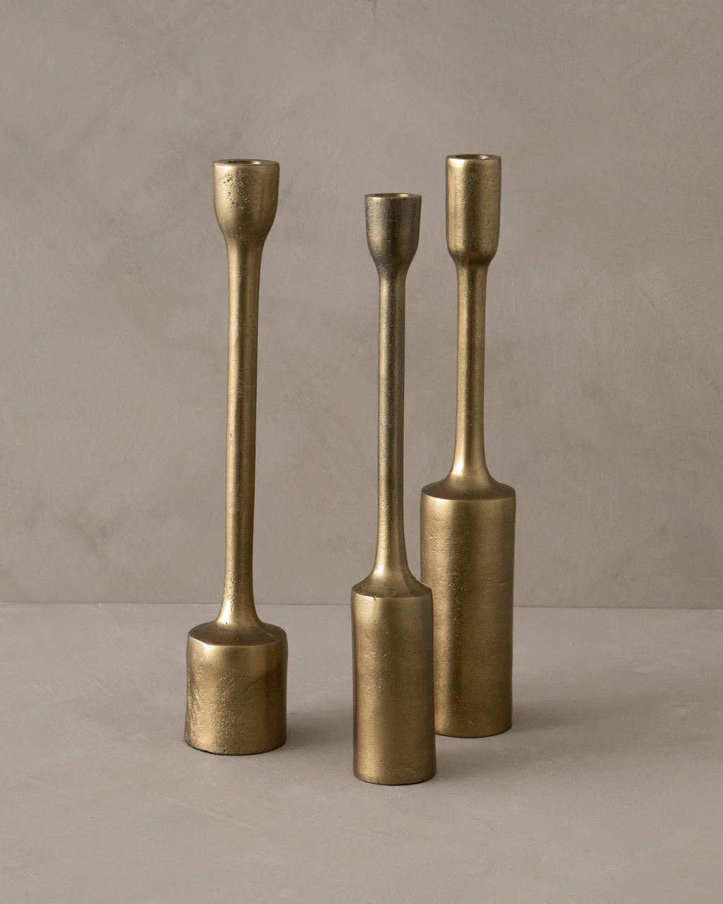 BRASS CANDLE STANDS | The Vintage Rug Shop