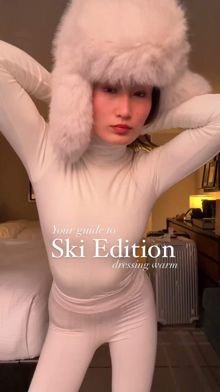 Your beginners guide to dressing warm while skiing! 
1. A one piece suit will prevent snow from going up your pants when you fall.
2. Wear proper base layers, you can even layer thermals underneath if you get cold easily.
3. Wool / fleece headbands are great for keeping your ears warm and your hair out of your face.
4. Mittens are warmer than gloves because they keep your fingers together.
5. Get proper ski socks, you want them to be warm but not too thick.
6. Put your goggles into you helmet so you have one less thing to hold.
7. Invest in comfy shoes to change into after skiing!

Have fun in the slopes! #skioutfit #skistyle #aprèsski