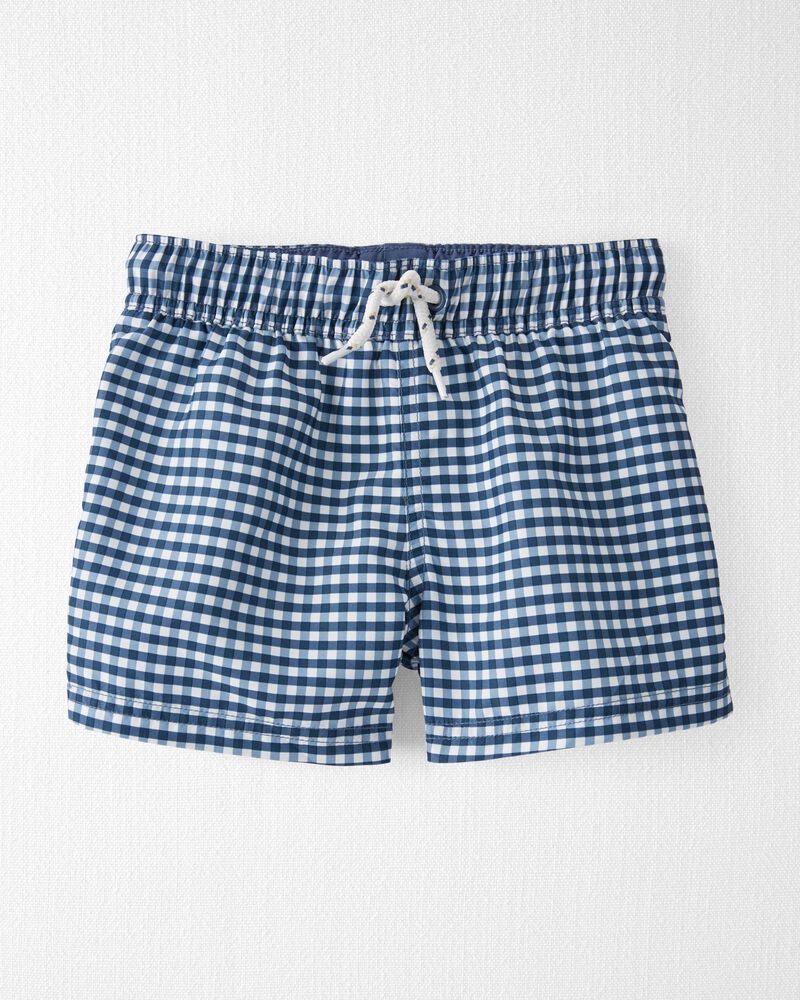 Recycled Gingham Swim Trunks | Carter's