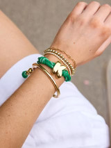 Knotty Initial Bracelet - Bright Green | BaubleBar