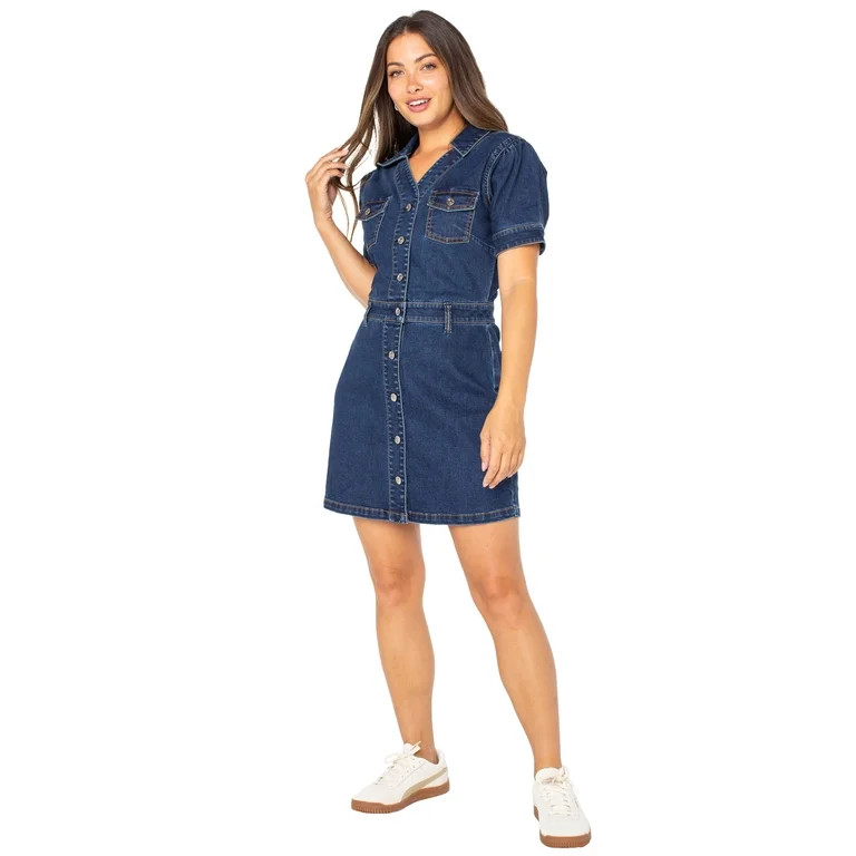 Celebrity Pink Juniors Button up Dress | Walmart (US)