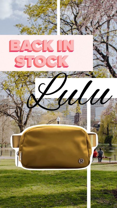 Lulu belt bags back in stock on Lulu and Amazon 20% off sale! 

#LTKsalealert #LTKfit #LTKunder100