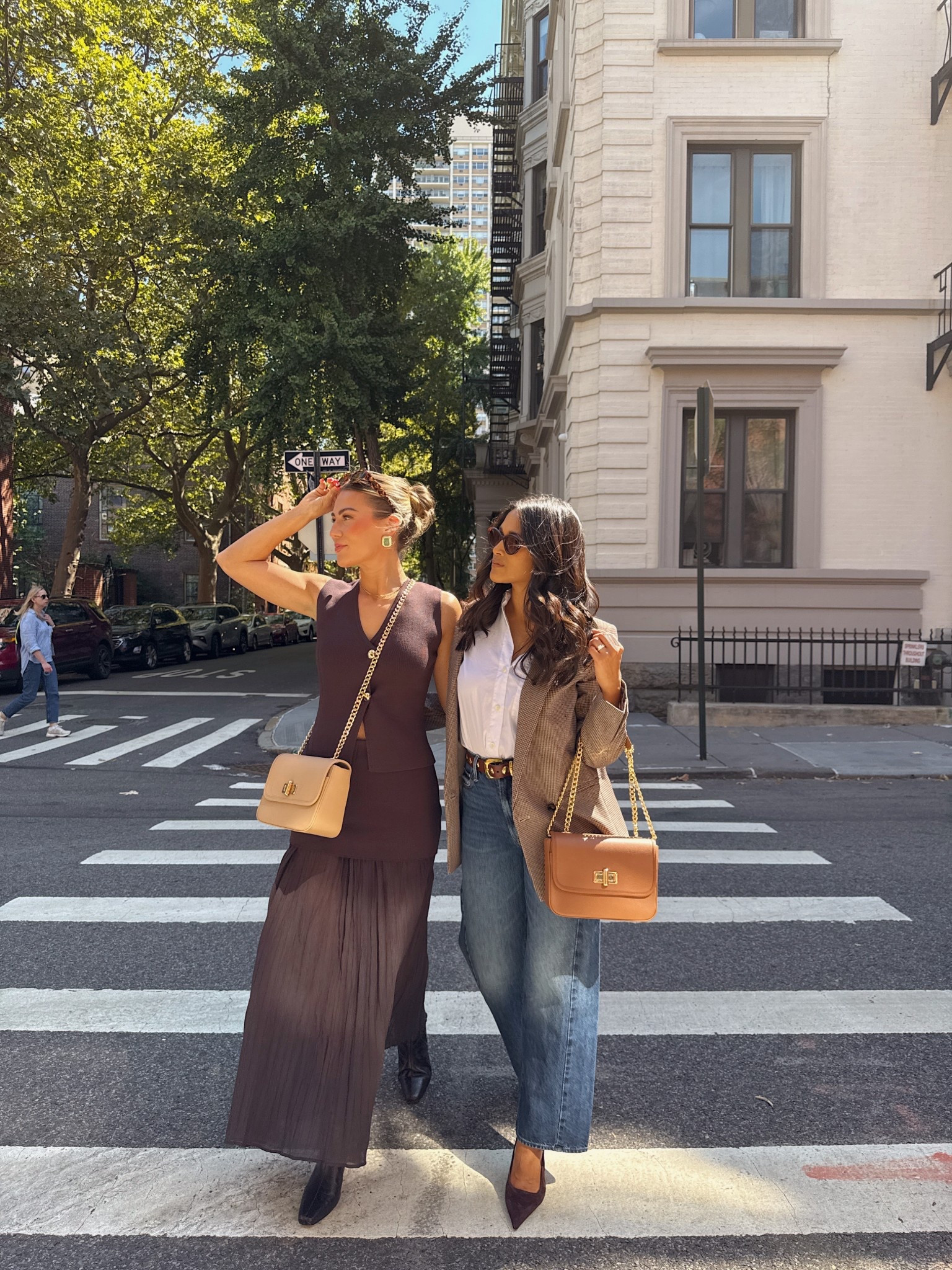 A classic white button down paired with an elevated pair of jeans, heels and a blazer is always a go-to for a chic workwear outfit!
#denim #giginewyork 

#LTKStyleTip #LTKItBag #LTKPetite