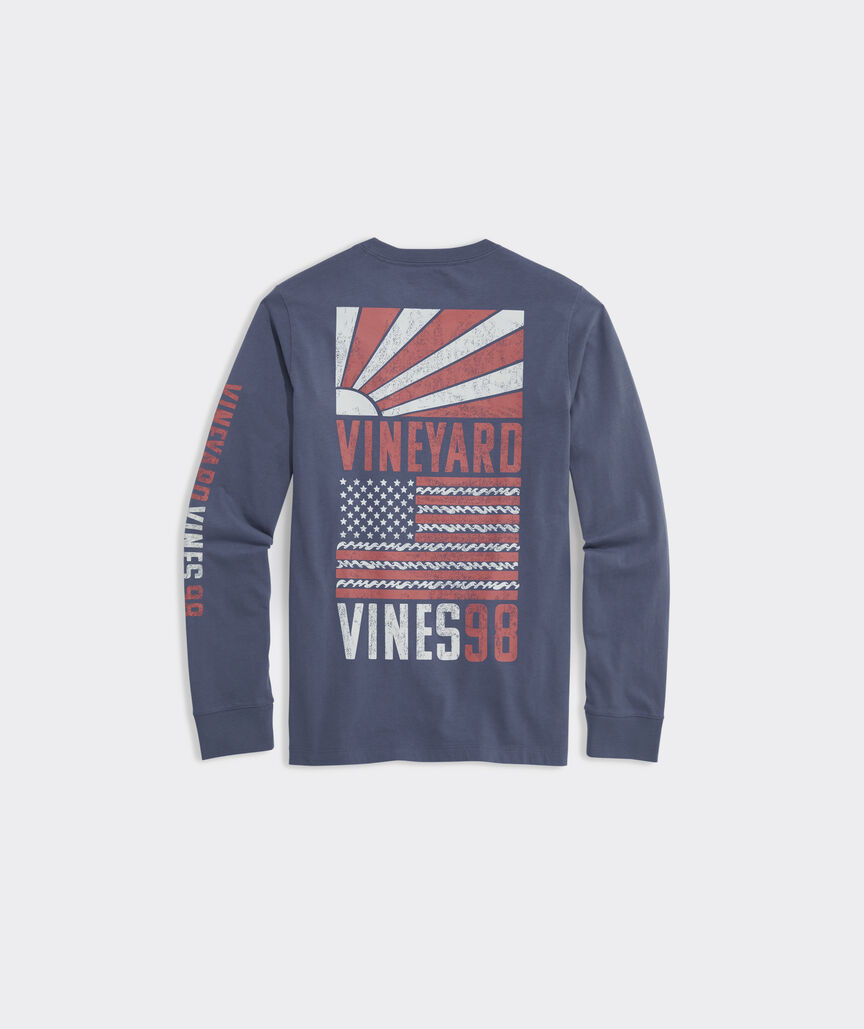 Boys' Wavy Flag Long-Sleeve Tee | vineyard vines