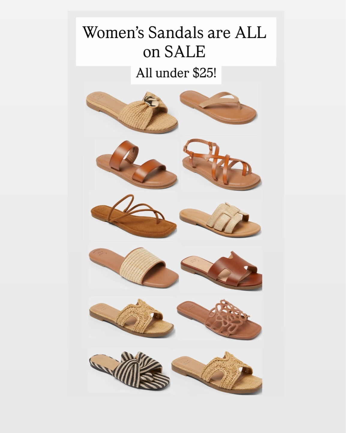 All of these women’s sandals at target are 20% off right now! Scoop up on spring and summer sandals!

#LTKSaleAlert #LTKootd