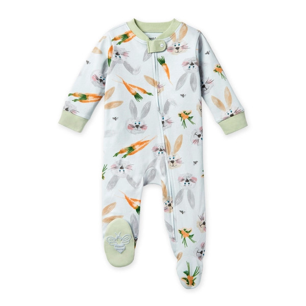 Being A Bunny Organic Cotton Pajamas - 6-9 Months | Burts Bees Baby