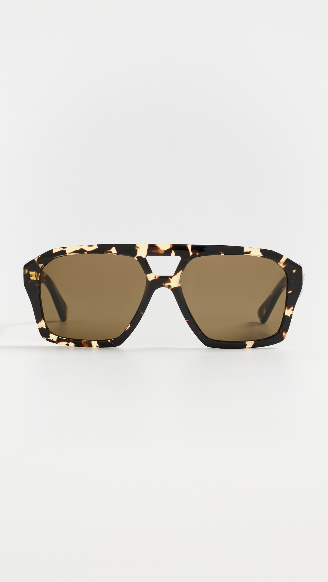 Bottega Veneta Aviator Sunglasses Havana-Havana-Brown One Size | Shopbop