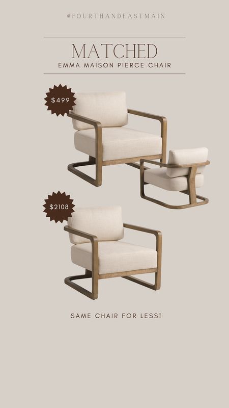 matched : emma maison pierce chair dupe
this chair is BEAUTIFUL and a fraction of the price 

#LTKhome