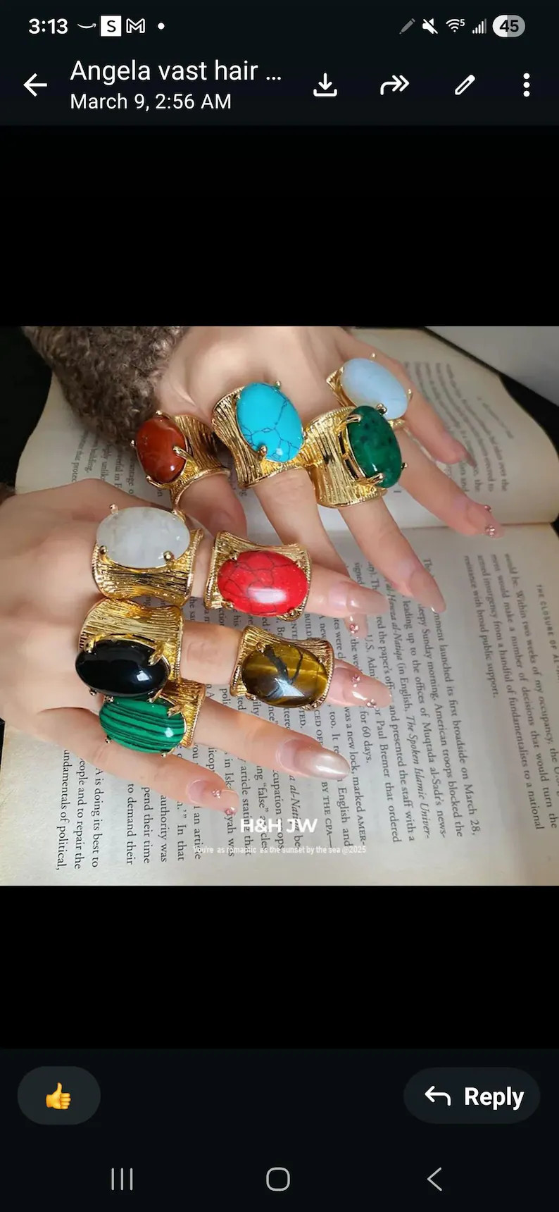 Chunky Gold Statement Ring, Adjustable Gemstone Ring, Colorful Irregular Stone Ring, Bold Y2K Jew... | Etsy (Global)