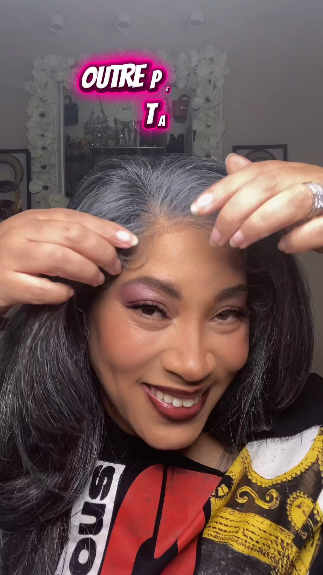 Outre Perfect Hairline Glueless HD 13x6 Lace Front Wig-Tayon 34#gluelesswig #outrehair #syntheticwig #ebonyline #lacefrontwig #ltkhair #ltkwigs

