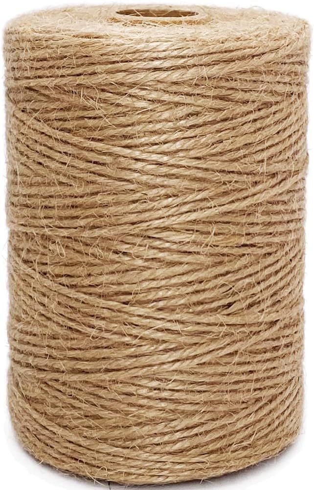 Jute Twine String 328 Feet Durable Natural Jute Rope String Perfect for Arts Crafts Mason Jars Kn... | Amazon (US)