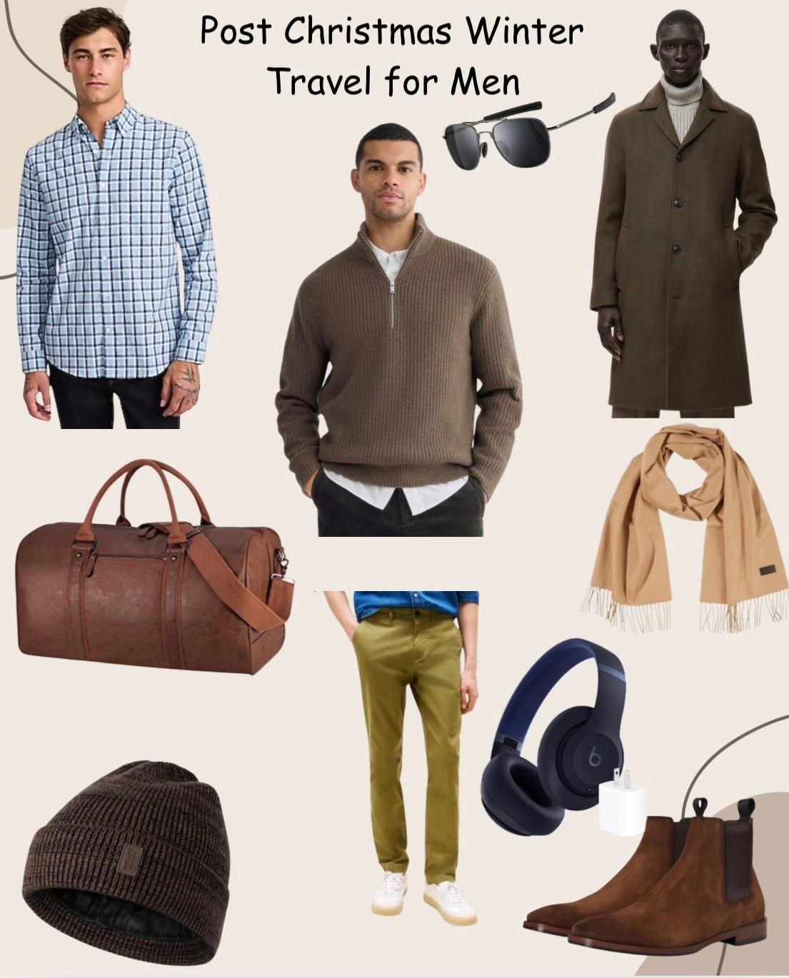 Clean layers, neutral tones, and polished comfort - perfect for winter flights, city breaks, and weekend getaways after the holidays.

#LTKSeasonal #LTKTravel #LTKMens