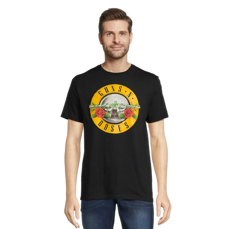 Guns N' Roses Icon Men's & Big Men's Graphic Tee with Short Sleeves, S-3XL - Walmart.com | Walmart (US)