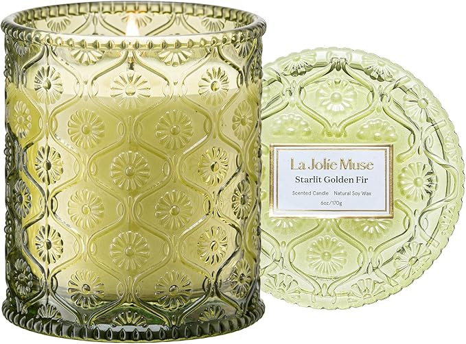 LA JOLIE MUSE Pistachio Macaron Scented Candle –Pistachio, Milk & Vanilla | 6 oz Fall Candle | ... | Amazon (US)