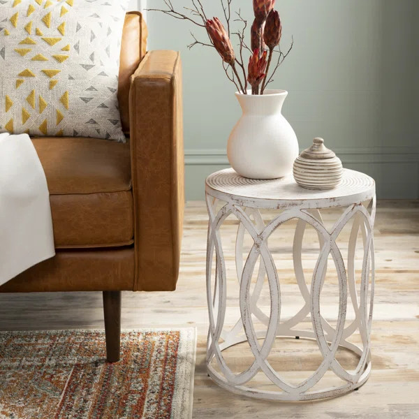 Stegeman 18'' Tall Iron Frame End Table | Wayfair North America