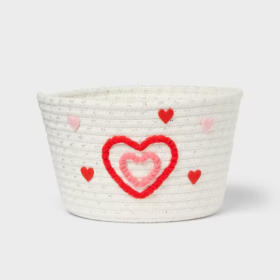 Heart Rope Valentine's Day Decorative Basket - Spritz™ | Target