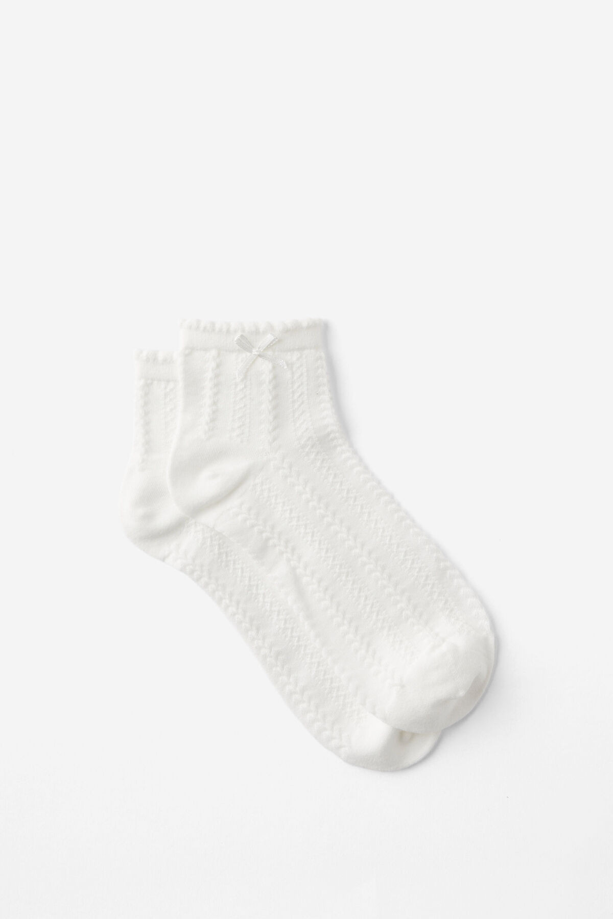Frill Pointelle Ankle Sock | Cotton On (US)