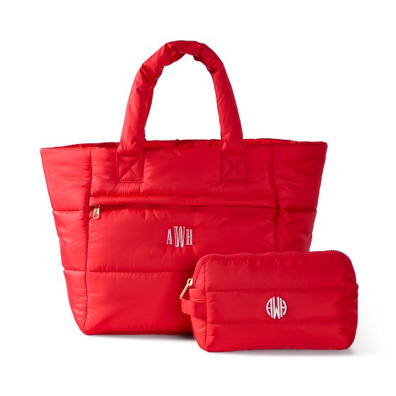 Lightweight Packable Puffer Tote and Pouch Gift Set | Mark and Graham