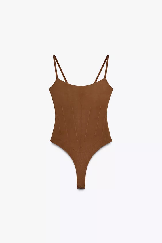 SHAPING BODYSUIT IN A POLYAMIDE BLEND | Zara UK