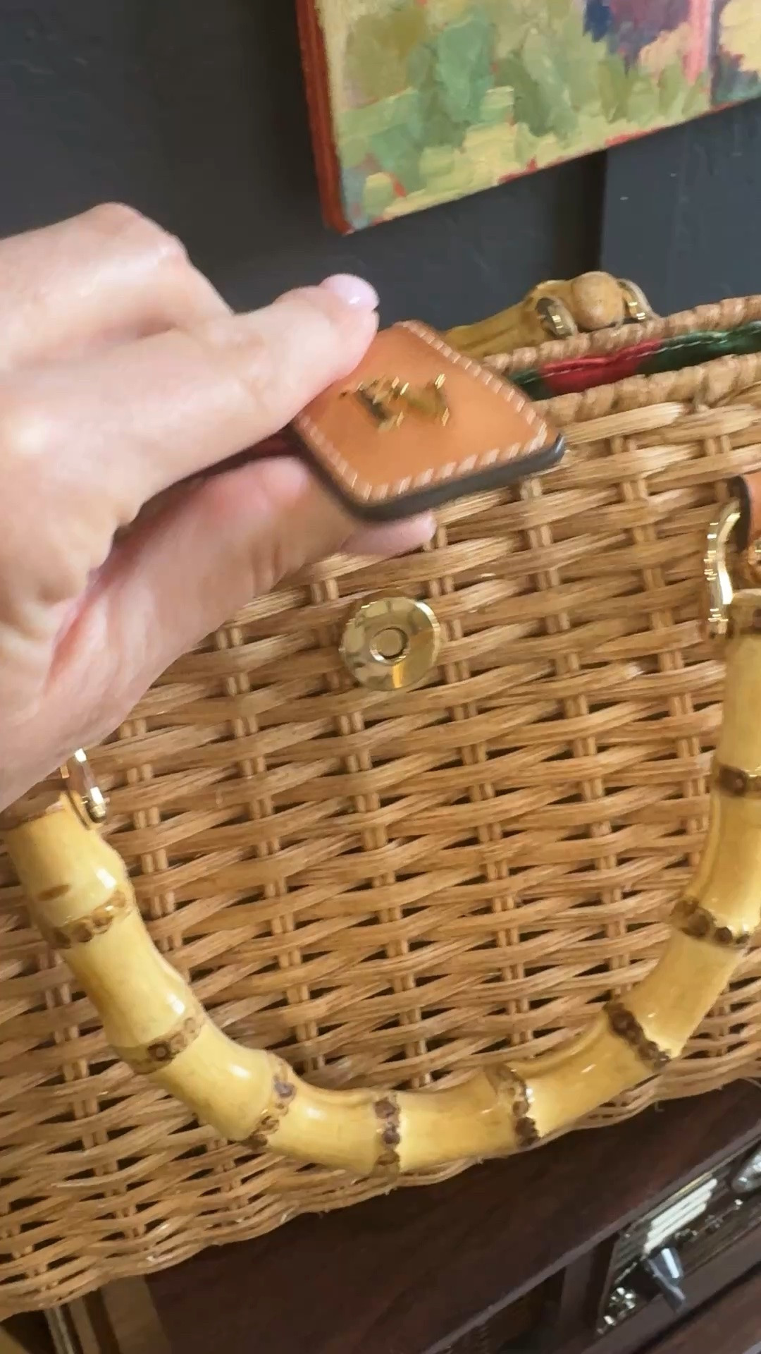 The perfect Summer Handbag. Beautifully structured with gorgeous vintage inspired fabric for lining. Love the handles.

#LTKOver40 #LTKSeasonal #LTKmomlife