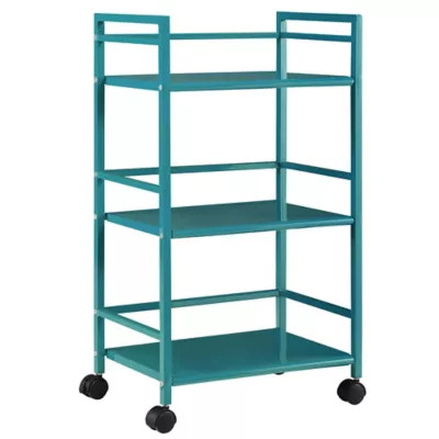 Ameriwood Home Bryson 3-Shelf Metal Rolling Bar Cart | Bed Bath & Beyond | Bed Bath & Beyond
