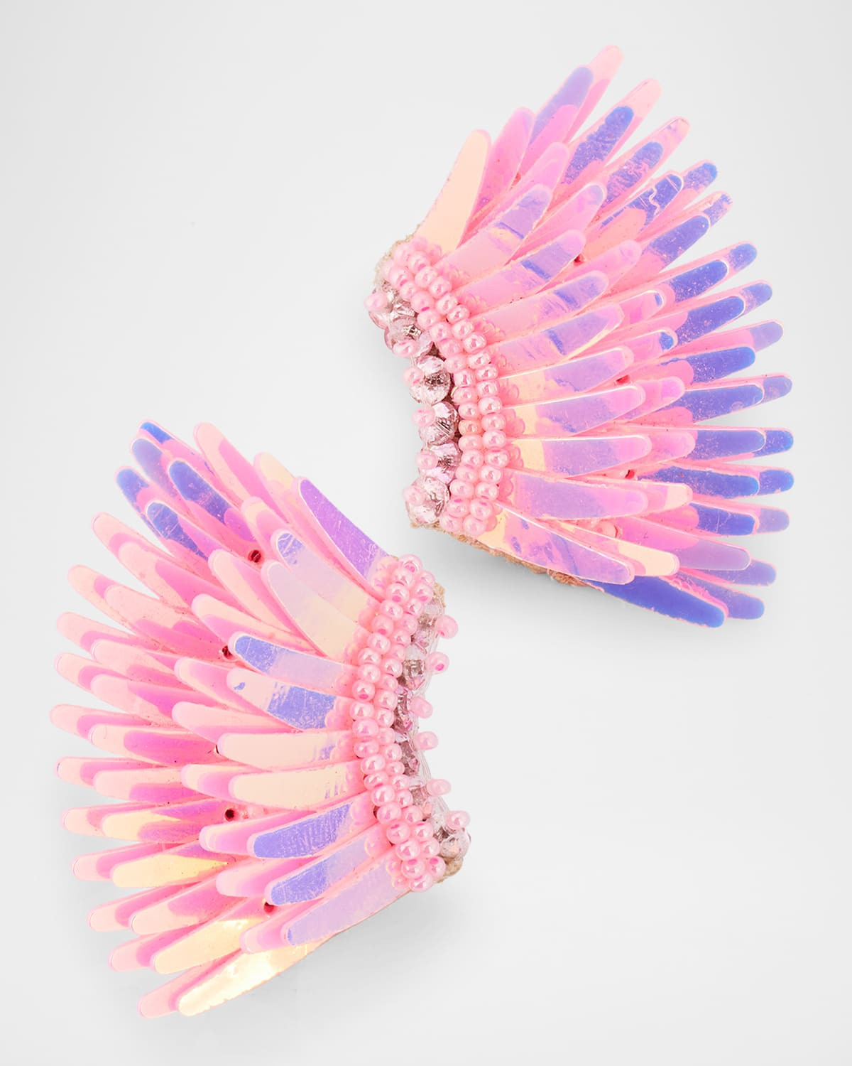 Mini Madeline Earrings, Iridescent Light Pink | Neiman Marcus