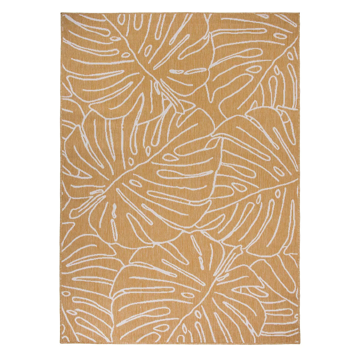 World Rug Gallery Contemporary Tropical Leaves Weather Resistant Reversible Indoor/Outdoor Area R... | Target