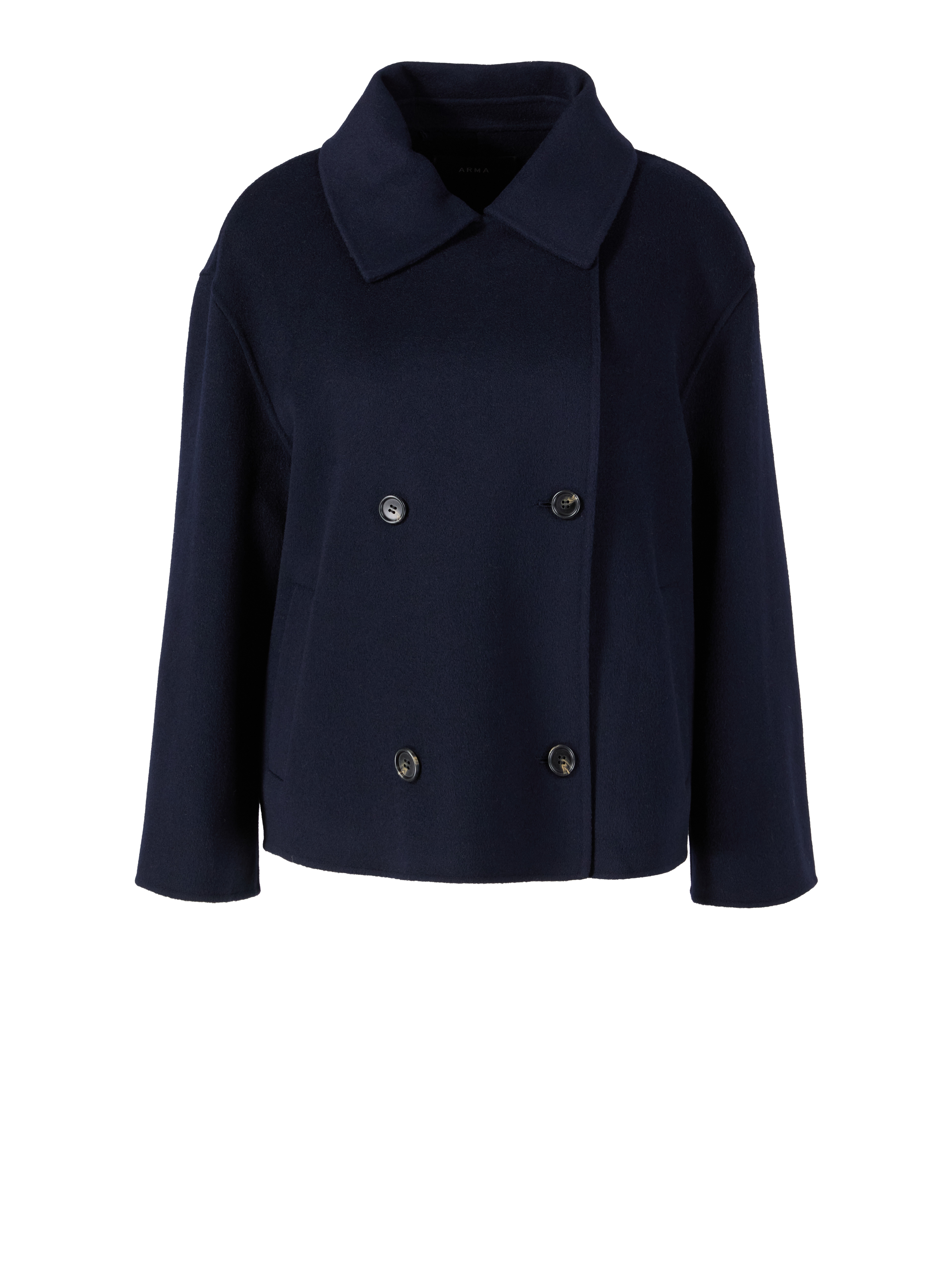 Cropped Wolljacke 'Manila' Marineblau | 38 | 2100006918670 | Unger-Fashion.com