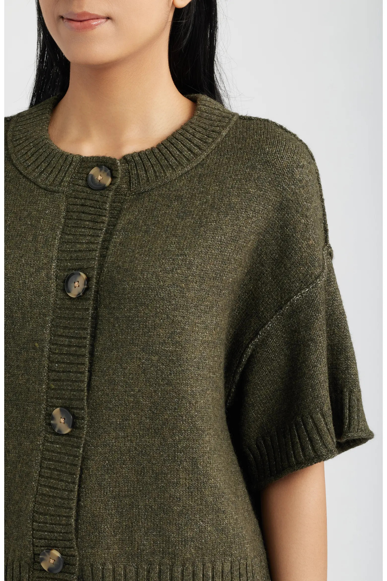 CITY BLUES Broome Short Sleeve Crop Cardigan (Women) | Nordstrom | Nordstrom