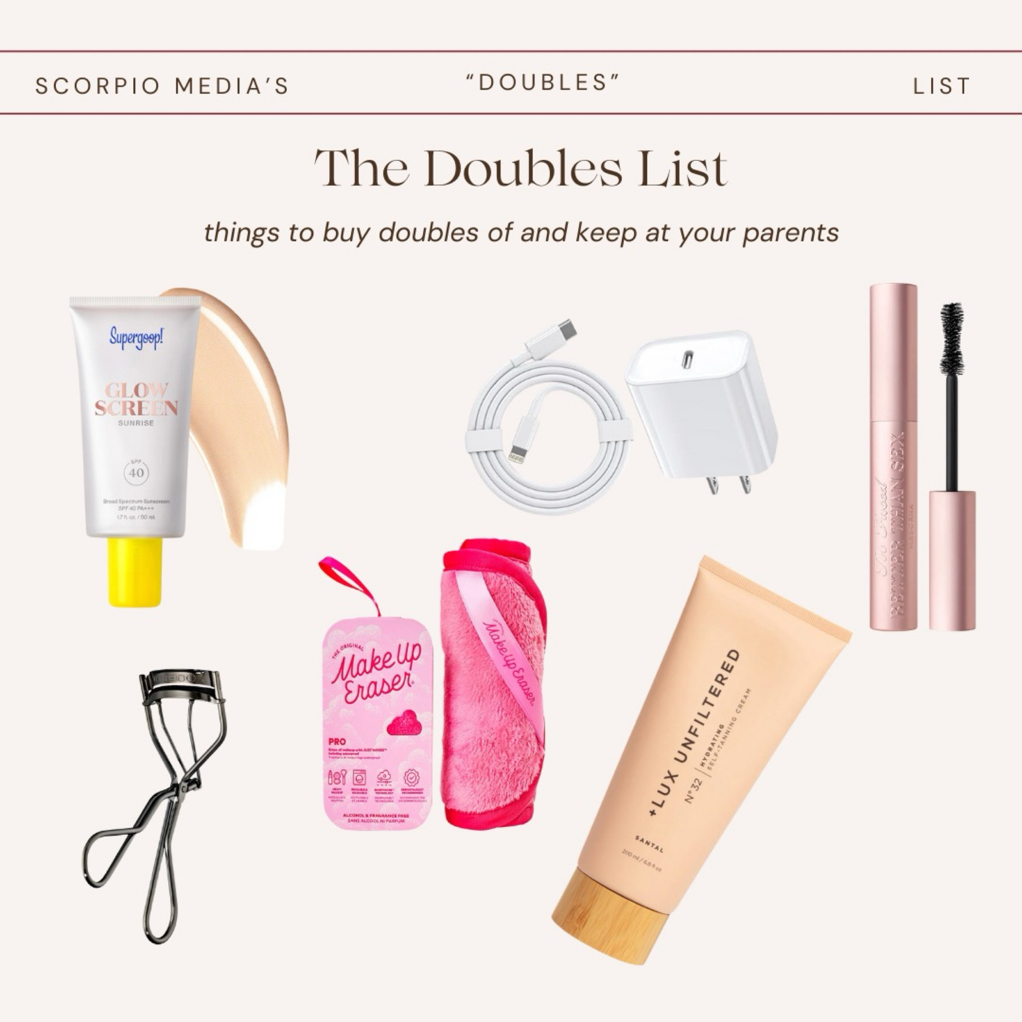 Holiday season means packing to visit your parents. Without fail these are my top forgotten products making them fall into my “doubles” category. Buy 2 and keep one at your parents so you’re never without. 

#LTKHoliday #LTKSeasonal #LTKGiftGuide