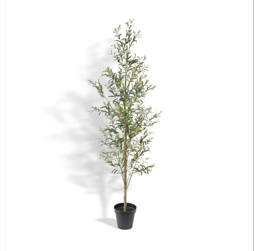 7' Artificial Slim Olive Tree | CG Hunter