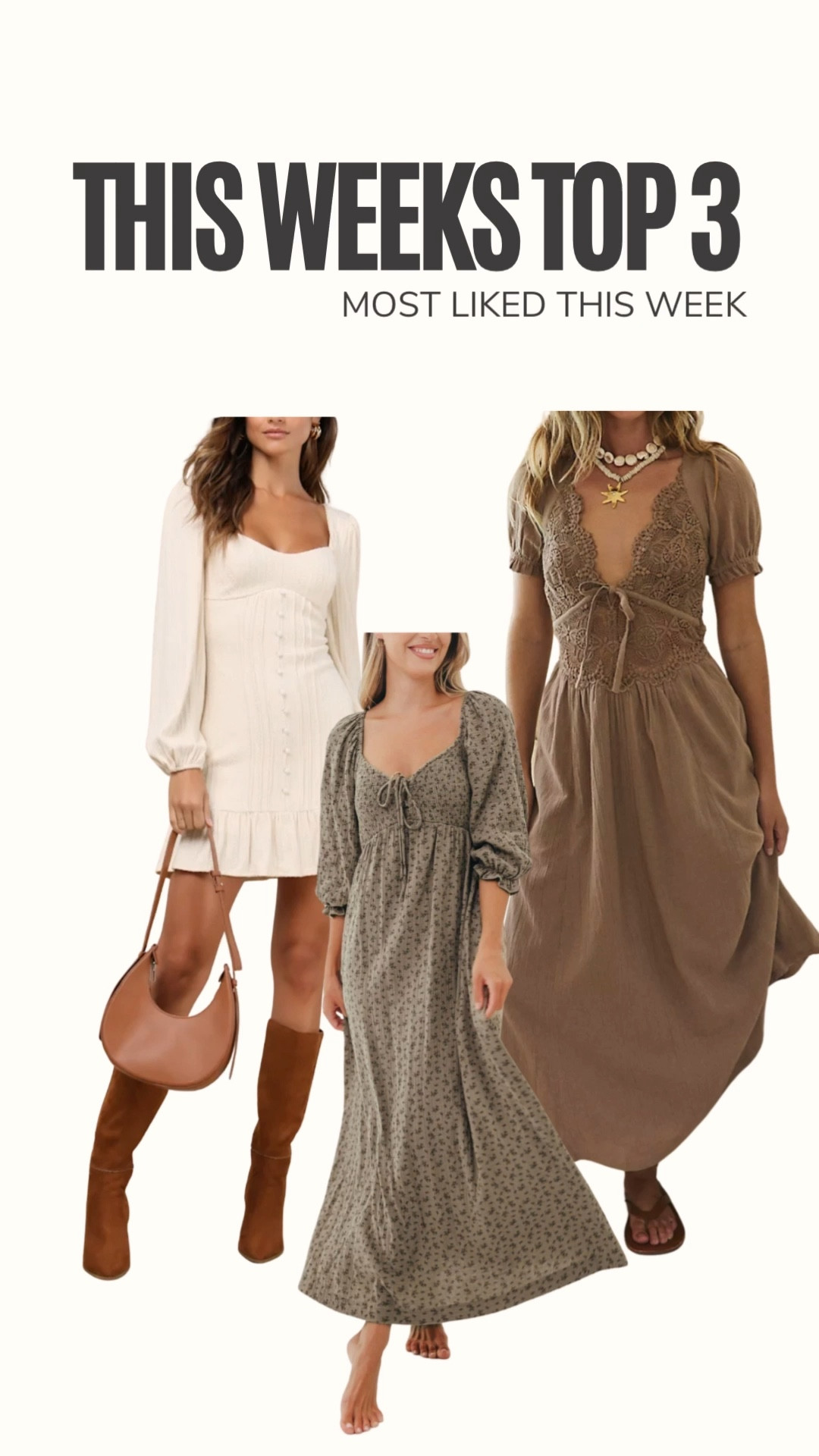 Weekly top 3 ✨

#LTKStyleTip