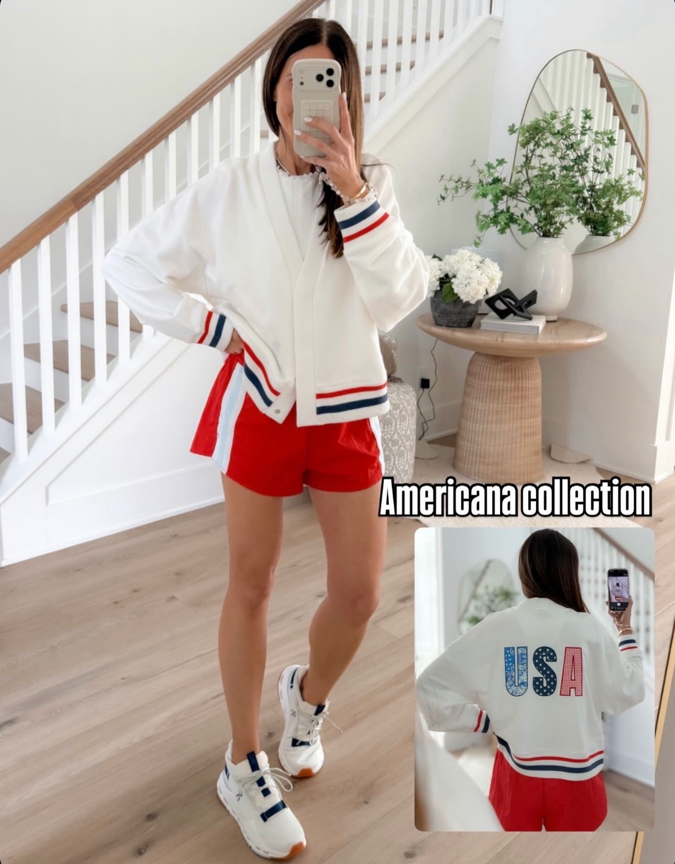 The Americana sweater instantly caught my eye. A simple sporty look feels elevated with a pop of pattern and these sneakers complete the outfit perfectly.

americana sweater, casual summer style, sporty outfit ideas, statement sweatshirt, chic summer outfit, vacation style, elevated basics, relaxed summer look, annabrstyle

#LTKootd #LTKSeasonal #LTKOver40