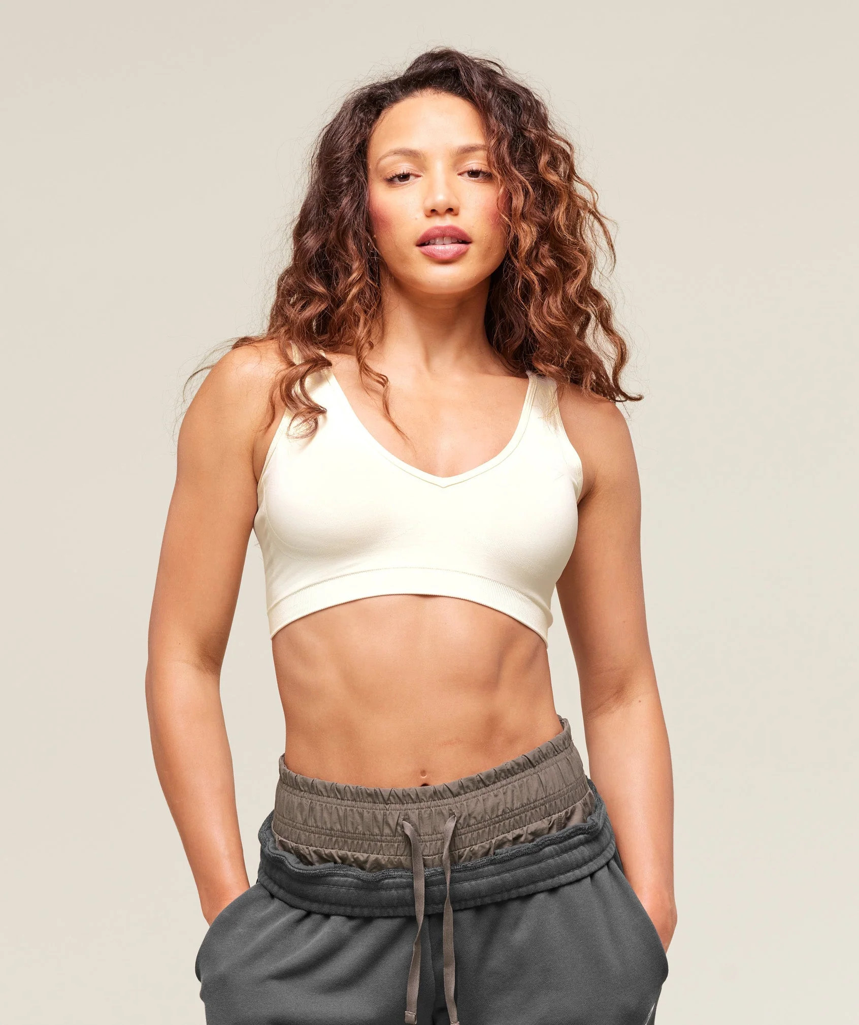 Gymshark Everyday Seamless Sports Bra - Soft White | Gymshark US