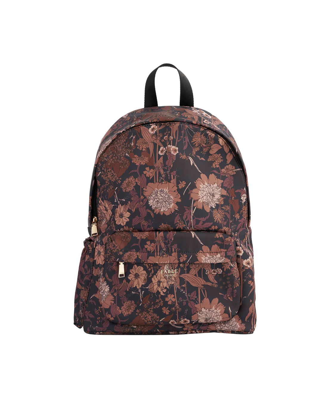 Deco Blooms Large Black Backpack | Fable England