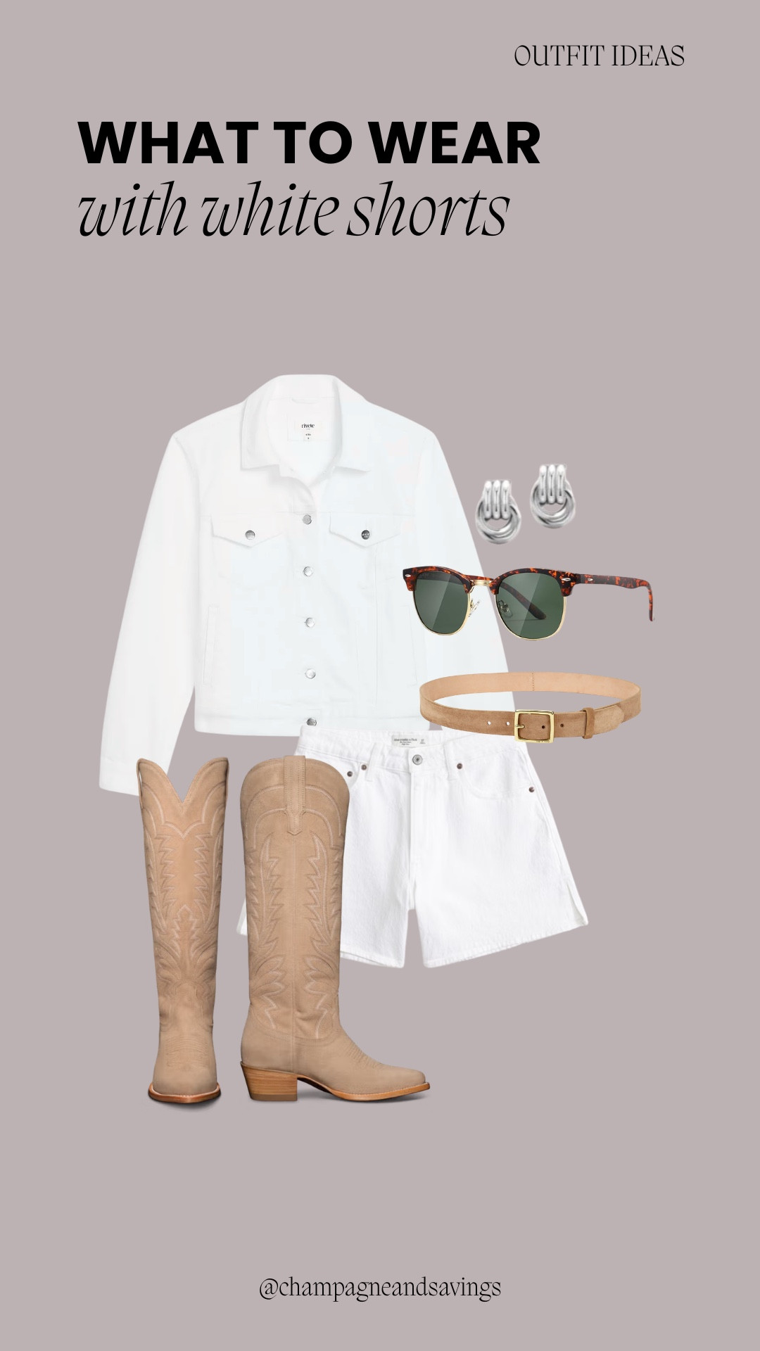 White shorts outfit

#LTKootd