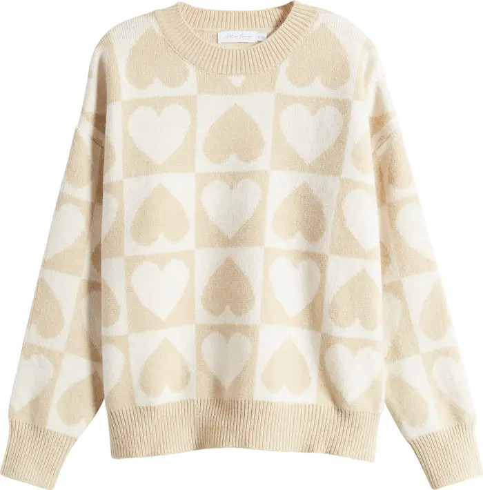 Heart Jacquard Sweater | Nordstrom