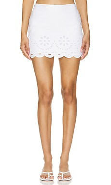 Tularosa Tess Mini Skirt in White from Revolve.com | Revolve Clothing (Global)