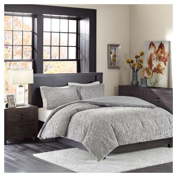 Syracuse Long Faux Fur Plush Comforter Mini Set | Target