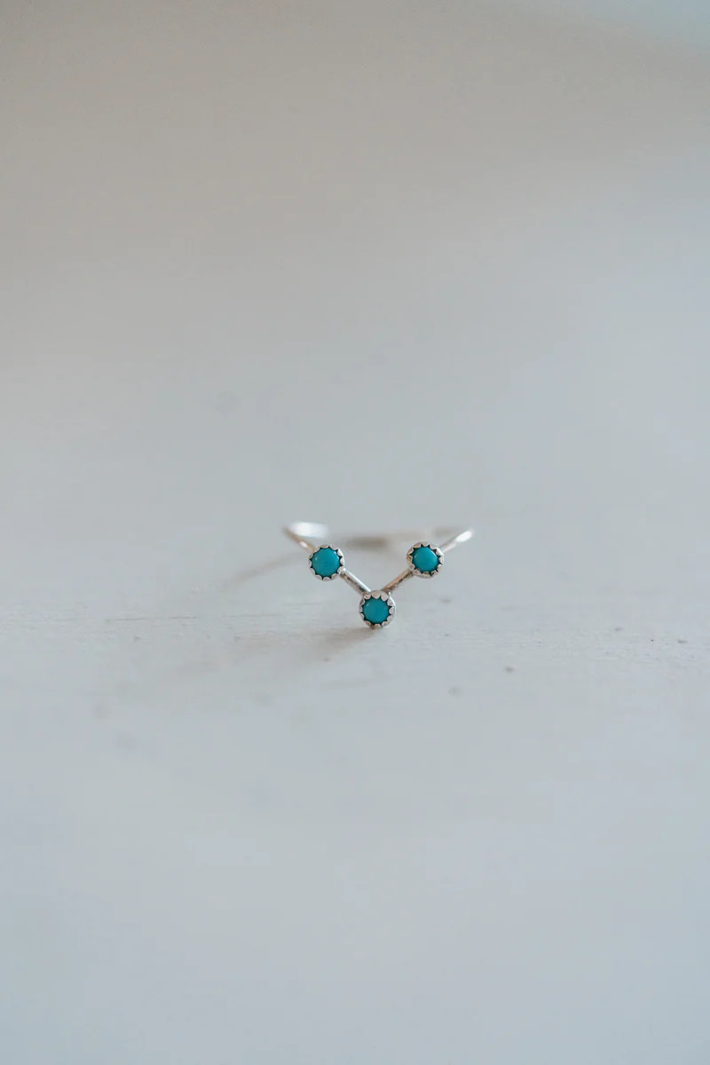 Dottie Dev Ring | Turquoise | Goldie Lew Jewelry