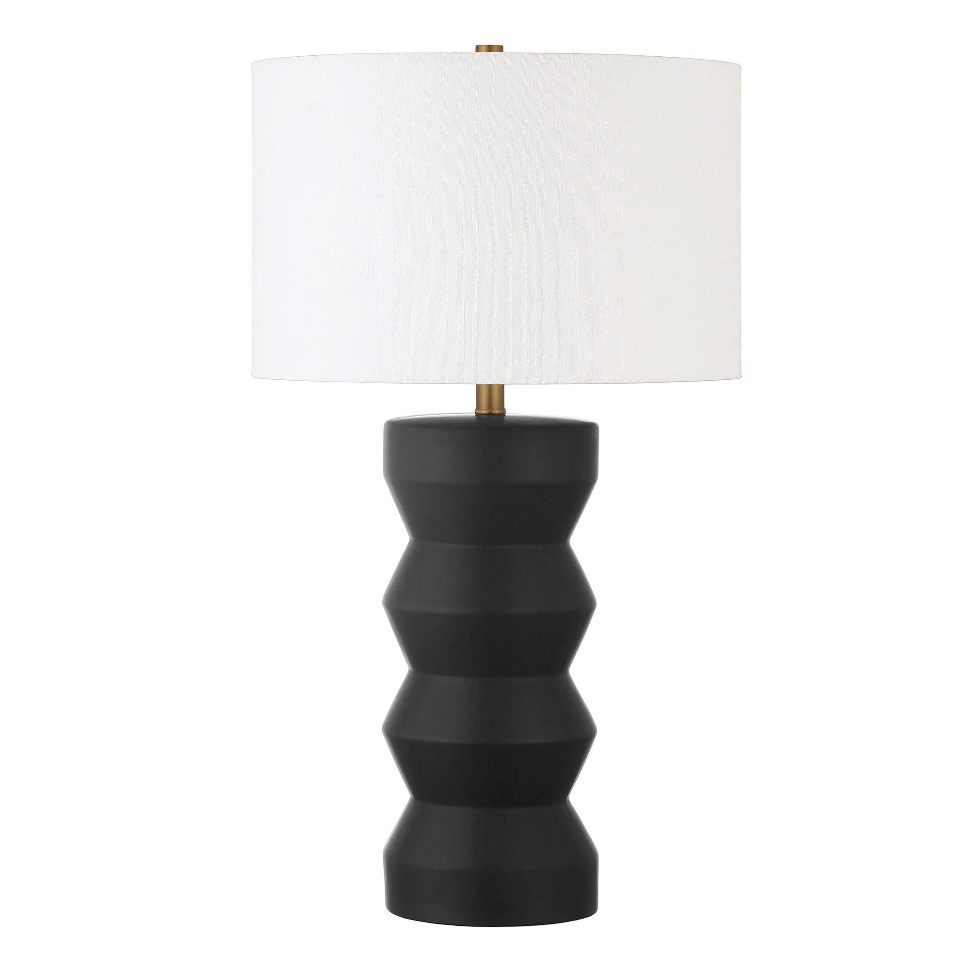 Evelyn&Zoe Carlin 27" Tall Ceramic Table Lamp with Fabric Shade - Walmart.com | Walmart (US)