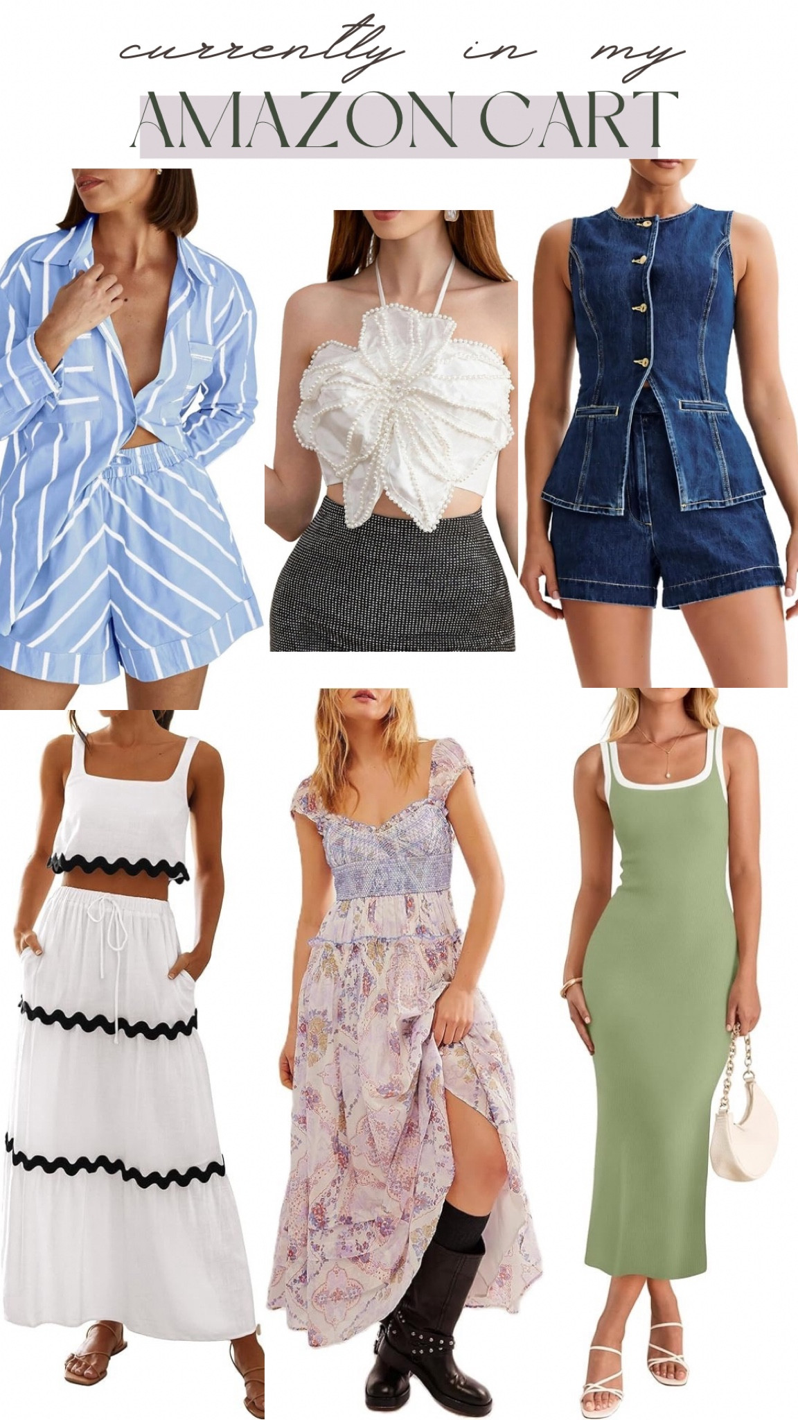 Amazon finds, affordable summer outfit, two piece sets, free people dupes, Amazon dresses, summer clothes, travel outfits, vacation outfits, dresses, summer dresses, bridal shower dresses, meshki dupe, denim set, denim shorts set, charm necklace, affordable charm necklaces, Amazon jewelry 

#LTKstyletip #LTKfindsunder100 #LTKtravel

#LTKSummerSales #LTKMidsize #LTKStyleTip