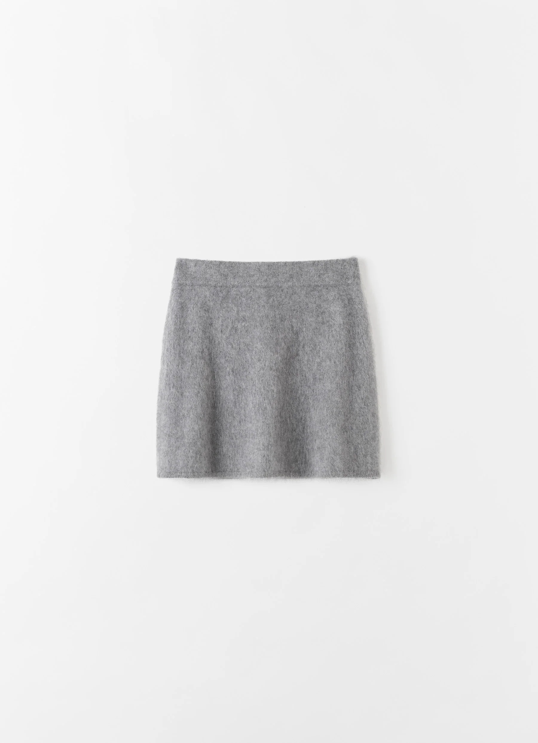 Mimi Brushed Skirt, grey | Almada Label