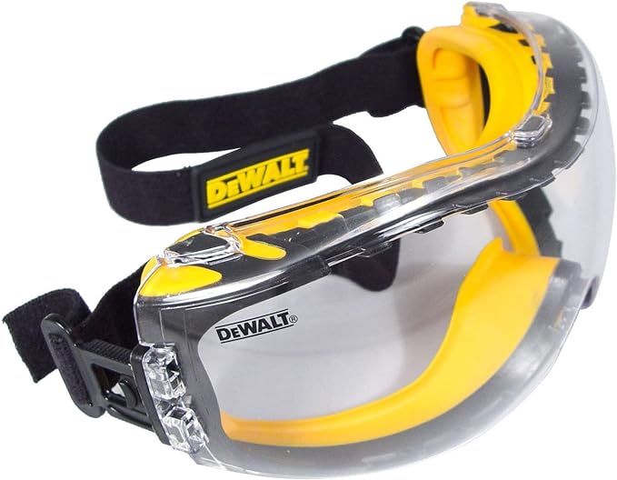 DEWALT DPG82-11C Concealer Clear Anti-Fog Dual Mold Safety Goggle, Clear Lens, 1 Pair | Amazon (US)