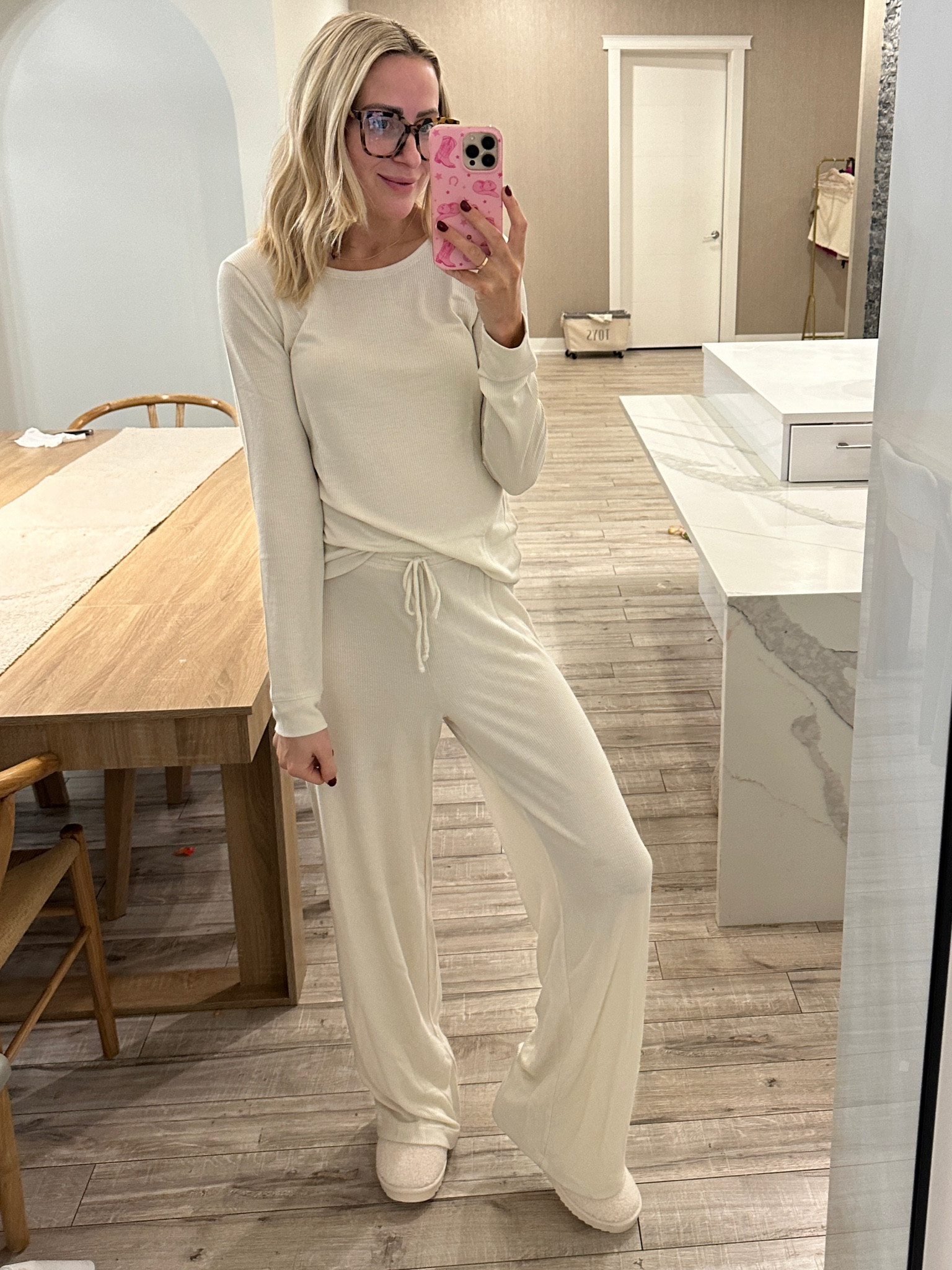 The coziest softest waffle set - one of my favs to lounge in at home. Comes in a few colours, all sizes have been restocked and 50% off! 

#LTKStyleTip #LTKSeasonal #LTKFindsUnder50